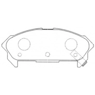 Тормозные колодки дисковые, комплект FIT FP0515 KEEH YH 573325774