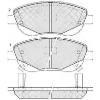 Тормозные колодки дисковые, комплект FIT 6XT O2X 4334961 FP0536