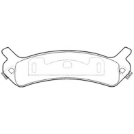 Тормозные колодки дисковые, комплект FIT 8 HFFBA 4334963 FP0538