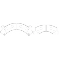 Тормозные колодки дисковые, комплект FIT 8 D5VDFC FP0546 4334967