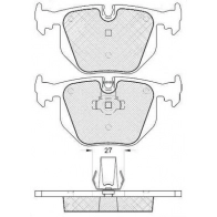 Тормозные колодки дисковые, комплект FIT LA3 ZT 4334968 FP0548