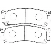 Тормозные колодки дисковые, комплект FIT 4334972 4582431733888 373J6 R FP0553