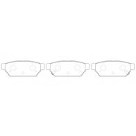 Тормозные колодки дисковые, комплект FIT 6G Z5ZZL 4334991 FP0596 - Изображение 2