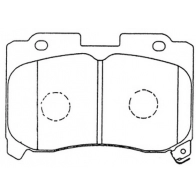 Тормозные колодки дисковые, комплект FIT FP0629 1PYE 0E 4335002