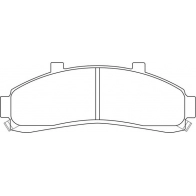 Тормозные колодки дисковые, комплект FIT FP0652 D LOD60W 4335012