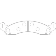 Тормозные колодки дисковые, комплект FIT FP0655 4335013 KELD XF