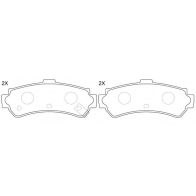 Тормозные колодки дисковые, комплект FIT FP0669 4335018 JA0 5F