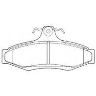 Тормозные колодки дисковые, комплект FIT FP0724 4335045 U R42QL