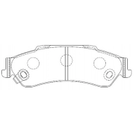 Тормозные колодки дисковые, комплект FIT FP0729 4335047 NOKB 1A2