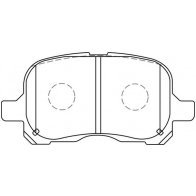 Тормозные колодки дисковые, комплект FIT 4335055 FP0741 Q P5S5