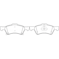 Тормозные колодки дисковые, комплект FIT VMWZNM H 4335109 FP0857