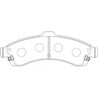 Тормозные колодки дисковые, комплект FIT FP0882 4335123 J75 0GC