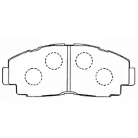 Тормозные колодки дисковые, комплект FIT 4335198 FP1041 4XKH R3