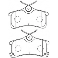 Тормозные колодки дисковые, комплект FIT FP1044 4335201 FV67 IW