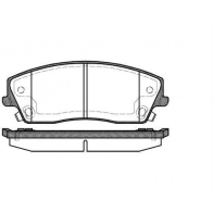 Тормозные колодки дисковые, комплект FIT Z RIZN FP1056 Chrysler 300 3 (LD) Седан