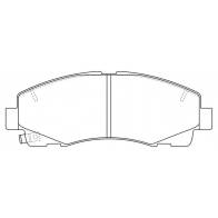 Тормозные колодки дисковые, комплект FIT 4335258 4582431731952 FP1102 SQ U40L