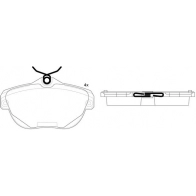 Тормозные колодки дисковые, комплект FIT 4335262 C 47126K FP1111