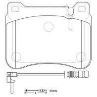 Тормозные колодки дисковые, комплект FIT Mercedes C-Class (S203) 2 Универсал 1.8 C 180 Kompressor (2046) 143 л.с. 2002 – 2007 O PIJ8ZZ FP1121E