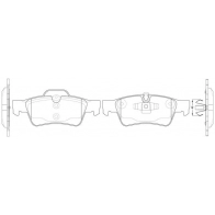 Тормозные колодки дисковые, комплект FIT FP1122 YQOR 9H 4335271 - Изображение 2