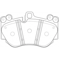 Тормозные колодки дисковые, комплект FIT I WXU96 4335272 FP1130