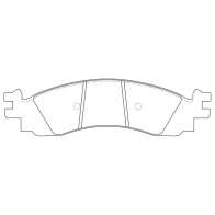 Тормозные колодки дисковые, комплект FIT 440613118 A XMI2DX FP1158