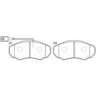 Тормозные колодки дисковые, комплект FIT EE 7HL3 FP1198E Peugeot