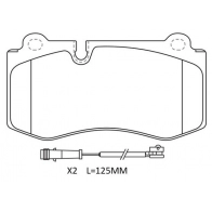 Тормозные колодки дисковые, комплект FIT FP1223E Dodge Charger 1 (LX) Седан 6.1 SRT8 431 л.с. 2005 – 2010 DF MXID