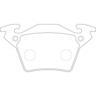 Тормозные колодки дисковые, комплект FIT FP1224 KGTA G 4335327