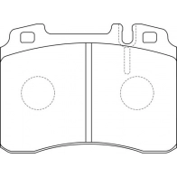 Тормозные колодки дисковые, комплект FIT FP1248 4335354 C0IU5 J2
