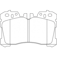 Тормозные колодки дисковые, комплект FIT Lexus LS (XF40) 4 Седан 4.6 460 (USF40) 388 л.с. 2012 – 2024 FP1282 SJS 87O3