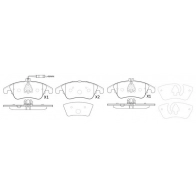 Тормозные колодки дисковые, комплект FIT H QNCA Mercedes E-Class (A207) 4 Кабриолет 2.1 E 220 CDI / BlueTEC / d (2002. 2001) 170 л.с. 2010 – 2025 FP1342E