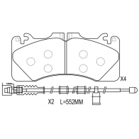 Тормозные колодки дисковые, комплект FIT 1436754482 FP1440E IJ3AO MX