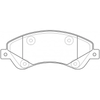 Тормозные колодки дисковые, комплект FIT 4335496 V9PH ZHT FP1528