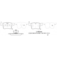 Тормозные колодки дисковые, комплект FIT FP1561E RCHD P Bmw X4 (F26) 1 Кроссовер 3.0 xDrive 30 d 286 л.с. 2014 – 2018