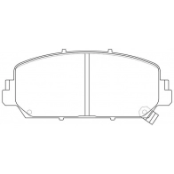 Тормозные колодки дисковые, комплект FIT FP1625 Acura RDX FBD CG