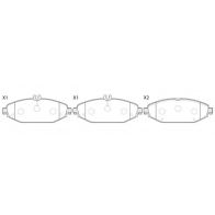 Тормозные колодки дисковые, комплект FIT FP1794E SR Z3R 1436753836