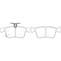Тормозные колодки дисковые, комплект FIT 77BO YGG FP1878 1275763223