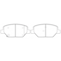 Тормозные колодки дисковые, комплект FIT 1416110330 FP1886 1RKF M