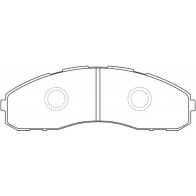 Тормозные колодки дисковые, комплект FIT AXTJ 5O FP2071 4335555