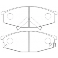 Тормозные колодки дисковые, комплект FIT SJ 3HZG FP2116 4335573