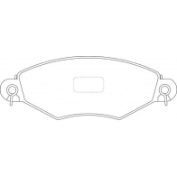 Тормозные колодки дисковые, комплект FIT 4335596 N4T7 I FP2317