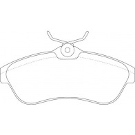 Тормозные колодки дисковые, комплект FIT FP2322 EZI C7 4335601