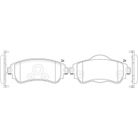 Тормозные колодки дисковые, комплект FIT FP2342 4335622 14XL Q