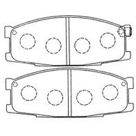 Тормозные колодки дисковые, комплект FIT FP3126 4335637 HVA YCG