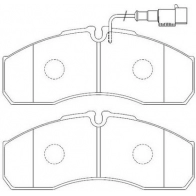 Тормозные колодки дисковые, комплект FIT TQTW K 4335665 FP3345E