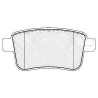 Тормозные колодки дисковые, комплект FIT 4335678 VKVBD8 M FP3358