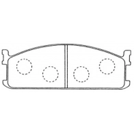Тормозные колодки дисковые, комплект FIT FP4142 VDT ZGR 4335685