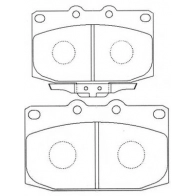 Тормозные колодки дисковые, комплект FIT 6A9X OPD 4335705 FP5154