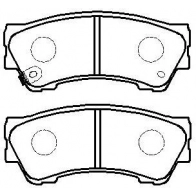 Тормозные колодки дисковые, комплект FIT 4W P9M6 1311016705 FP8189
