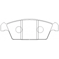 Тормозные колодки дисковые, комплект FIT FP9199 4335751 0YF4EN 9